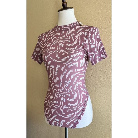 SKIMS Summer Mesh Raspberry Swirl Bodysuit – Size 2X - Picture 3 of 9